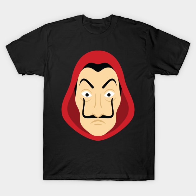 Money Heist Mask T-Shirt by YoshFridays